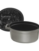 Staub Тенджера "Cocotte cochon" чугун 17см/1л Graphite Grey -