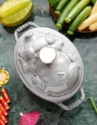 Staub Тенджера "Cocotte cochon" чугун 17см/1л Graphite Grey -