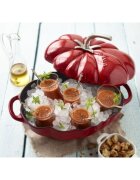 Staub Тенджера с форма на домат чугун 25 см/29л Cherry -