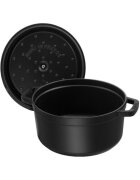 Staub Тенджера за готвене чугун 22 см/2.6л Black -
