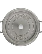 Staub Тенджера за готвене чугун 26см/52л Graphite Grey -