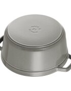 Staub Тенджера за готвене Cocotte чугун 28cm/67L Graphite Grey -