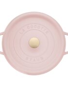 Staub Тенджера за готвене Cocotte чугунена 24 см/37 л Sorbet Rose - Stau