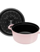 Staub Тенджера за готвене Cocotte чугунена 24 см/37 л Sorbet Rose - Stau