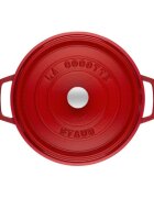 Staub Тенджера за готвене Cocotte от чугун 26 см/52 л Cherry -