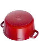 Staub Тенджера за готвене на Cocotte изработена от чугун 24 см/38 л Cherr