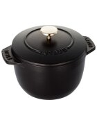 Staub Тенджера за готвене на ориз mini-Cocotte чугун 12 см/075 л Black -