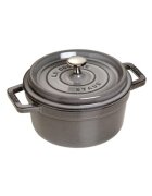 Staub Тенджера за готвене от чугун Cocotte 22 см/26 л <<Графитно сива>> -