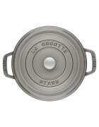 Staub Тенджера за готвене от чугун Cocotte 22 см/26 л <<Графитно сива>> -