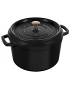 Staub Висока тенджера Cocotte чугун 24 см/47 л Black -