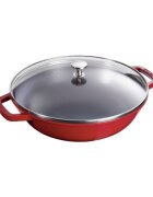 Staub Wок тиган чугун 30 см Cherry -