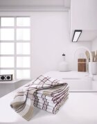Tiseco Комплект 4 кухненски кърпи памук 50х70 см "Honey Waffle" червен -
