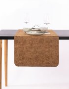 Tiseco Пътека за маса 45 × 145 см "Truman" Walnut -