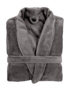 Tiseco Унисекс халат изработен от микрофланел размер S/M "Cosy" Grey - T
