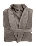 Tiseco Унисекс халат изработен от микрофланел размер S/M "Cosy" Taupe - T