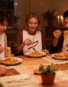 Tiseco Възрастен номерник 44 x 73 см "Spaghetti" White -