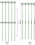 Veritable Комплект колове за растения от 12 части фибростъкло -
