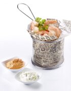 Westmark Кръгла кошница за сервиране неръждаема стомана 9х13 см - марка Westm
