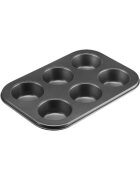 Westmark Мухъл за 6 мъфини 265 x 185 см стомана -