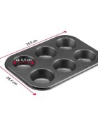 Westmark Мухъл за 6 мъфини 265 x 185 см стомана -