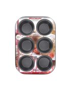 Westmark Мухъл за 6 мъфини 265 x 185 см стомана -