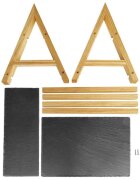 Westmark Рафт за сервиране на 2 нива 355 x 22 x 27 см шисти -