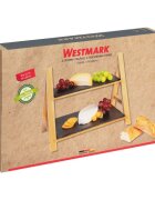 Westmark Рафт за сервиране на 2 нива 355 x 22 x 27 см шисти -