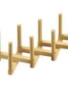 Westmark Разтегателна сушилница за съдове бамбук 9.5 x 12 x 9 см -