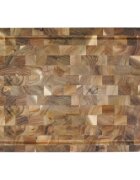 Zokura Дъска за рязане акациево дърво 40 × 30 см дебелина 35 см -