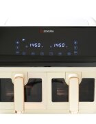 Zokura Двоен фритюрник 8 л 1350 + 1350 W бежов -
