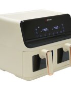 Zokura Двоен фритюрник 8 л 1350 + 1350 W бежов -