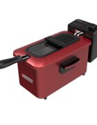 Zokura Фритюрник с маслен филтър 3 л 2000 W червен -