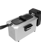 Zokura Фритюрник с маслен филтър 3 л 2000 W сребрист -