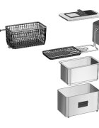 Zokura Фритюрник с маслен филтър 3 л 2000 W сребрист -