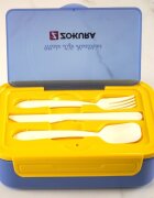 Zokura Кутия за обяд 3 отделения пластмаса -