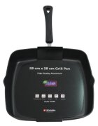 Zokura Квадратен грил тиган алуминий 28x28см "Primary" -
