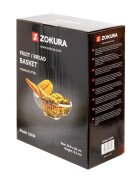 Zokura Овална кошница за сервиране неръждаема стомана 29x20 см -