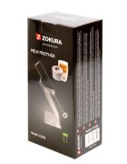 Zokura Пенообразувател за мляко със стойка от неръждаема стомана -