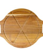 Zokura Плато за сервиране на пица акациево дърво 42 x 33 см -