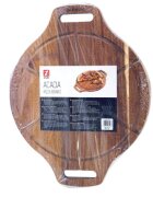 Zokura Плато за сервиране на пица акациево дърво 42 x 33 см -