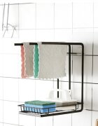 Zokura Поставка за кухненска гъба въглеродна стомана 21 x 145 x 26 см - Zo