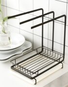 Zokura Поставка за кухненска гъба въглеродна стомана 21 x 145 x 26 см - Zo