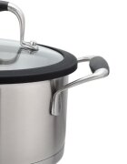 Zokura Тенджера с капак неръждаема стомана 22 см / 4.1 L -