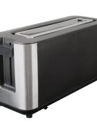 Zokura Тостер с 2 слота със стъклен прозорец 1200 W -