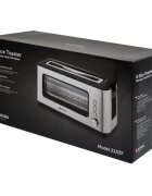 Zokura Тостер с 2 слота със стъклен прозорец 1200 W -