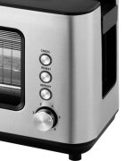 Zokura Тостер с 2 слота със стъклен прозорец 1200 W -