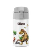Zwilling Детска бутилка за пиене неръждаема стомана 350мл "Dinos" White-Gre