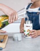 Zwilling Детска бутилка за пиене неръждаема стомана 350мл "Dinos" White-Gre