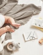 Zwilling Детски комплект за маникюр 3 части кожен калъф шарка на слон - Zwil
