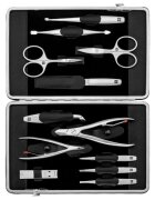 Zwilling Комплект от 12 части неръждаема стомана кожена поставка черен - Zwi